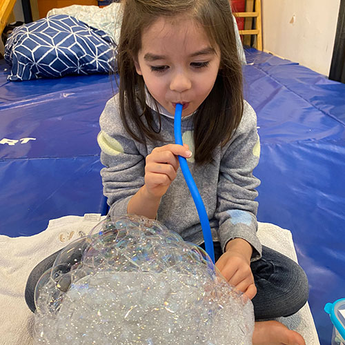 Sensory play at MoveAbout Therapy Services.